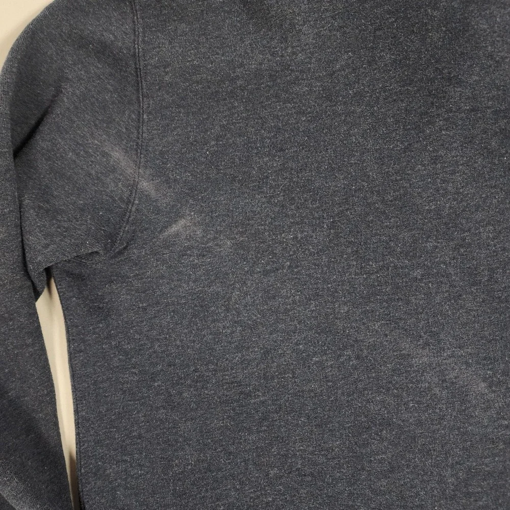 Polo Ralph Lauren Mens Blue Shawl Collar Fleece Pullover Elbow Patches Large